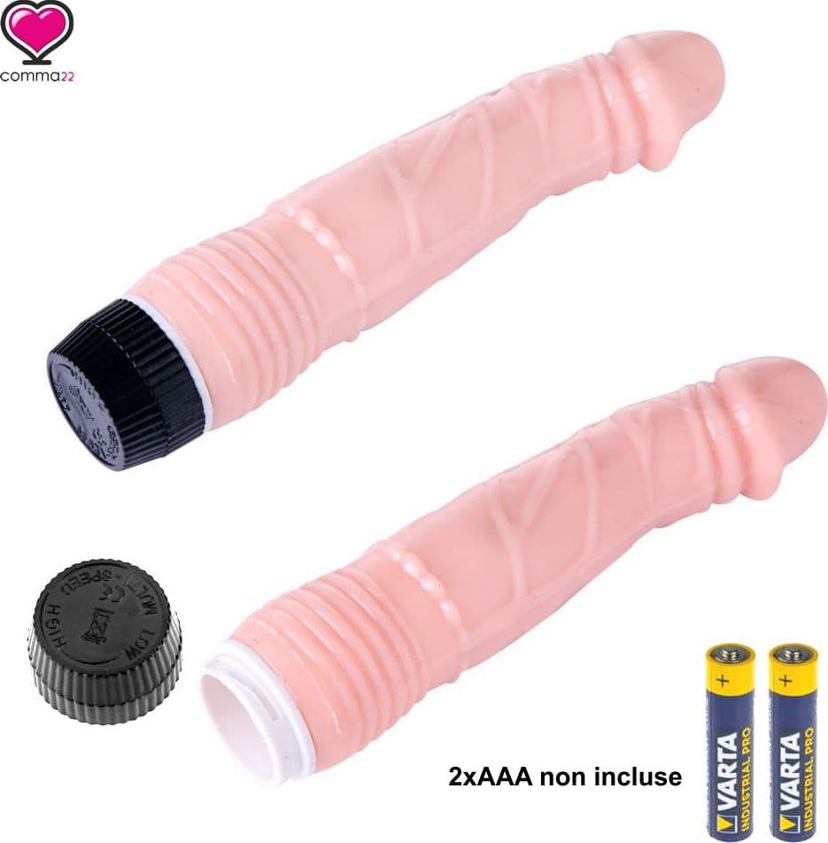realGOOS®Vibratore economico in TPE morbido flessibile color carne dildo vibrante in Vibratori realistici Kondorama - Martinsicuro, commercioVirtuoso.it