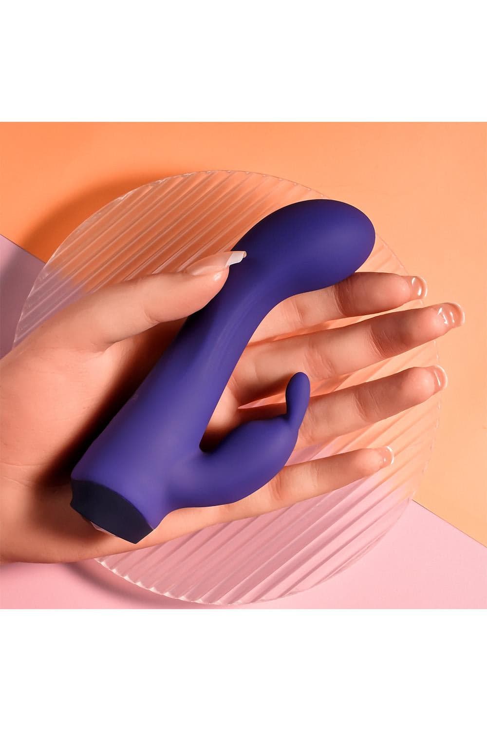 Vibratore lusso Rabbit Plum Job 2 motori curvo punto G con gemma cuore 10 vibro in prodotto Erosdom - Palmi, commercioVirtuoso.it