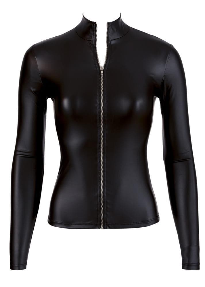 Top manica lunga con zip Nero Elasticizzato in Accessori Mettimelo.it - Casoria, commercioVirtuoso.it