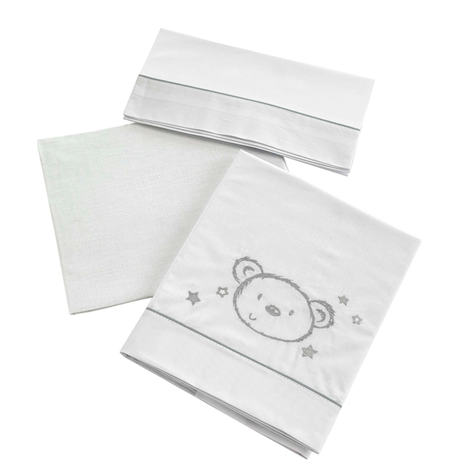 Completo Lenzuola Lettino 120x60 Micuna Sweet Bear (3 pezzi)