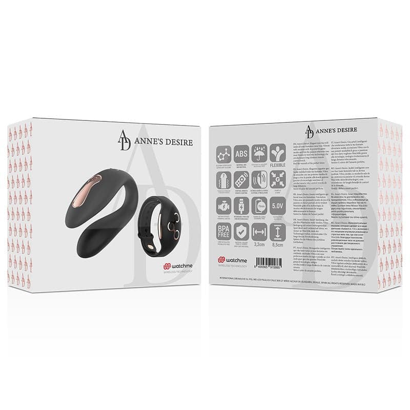 WATCHME gioco di coppia clitoride in silicone nero con telecomando wireless da polso in Vibratori per coppia Kondorama - Martinsicuro, commercioVirtuoso.it