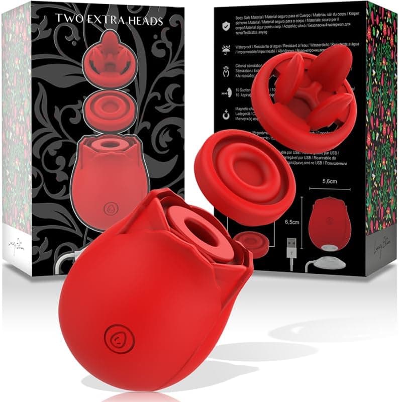 MIA succhia clitoride in silicone rosso vibratore licking pulsante impermeabile USB in Lubrificanti per fertilità Kondorama - Martinsicuro, commercioVirtuoso.it
