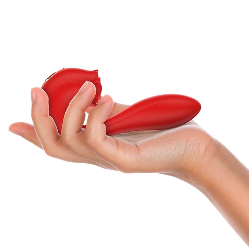 MIA succhia clitoride in silicone rosso vibratore tapping pulsante impermeabile USB in prodotto Kondorama - Martinsicuro, commercioVirtuoso.it