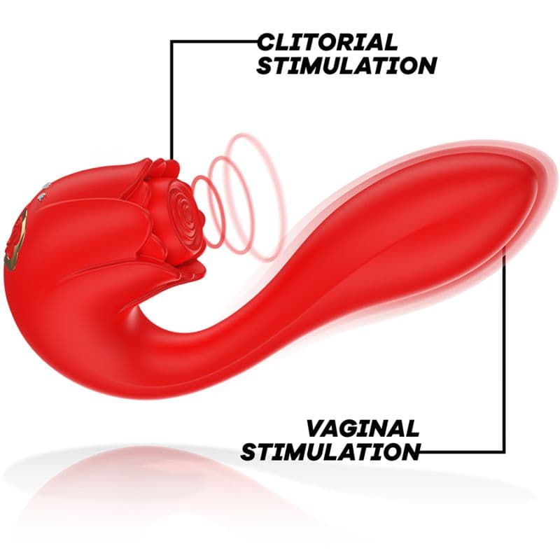 MIA succhia clitoride in silicone rosso vibratore tapping pulsante impermeabile USB in prodotto Kondorama - Martinsicuro, commercioVirtuoso.it