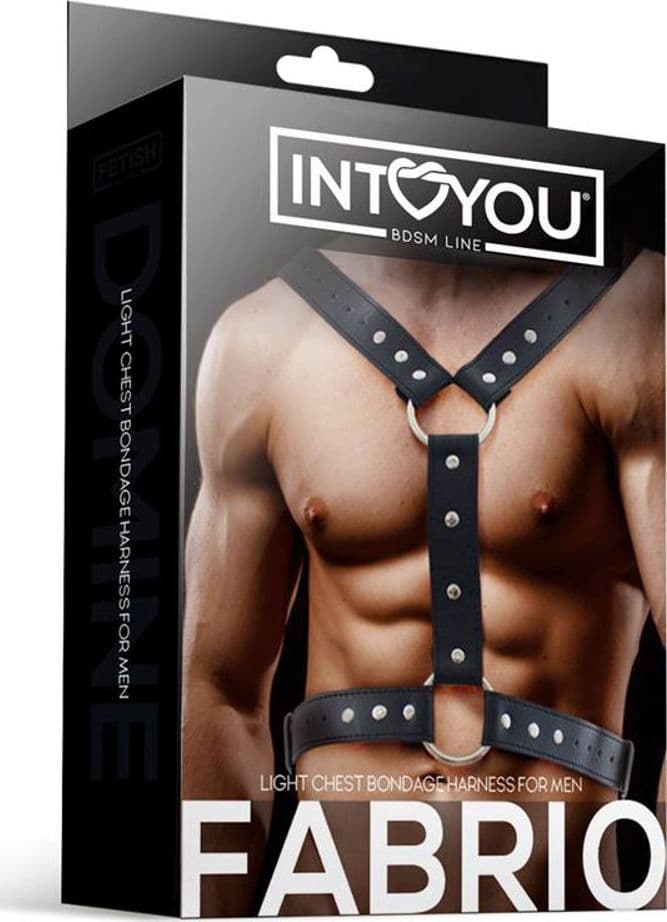 IntoYou BDSM Line FABRIO – Accessorio BDSM in Pelle Sintetica PETTORALE bondage in prodotto Erosdom - Palmi, commercioVirtuoso.it