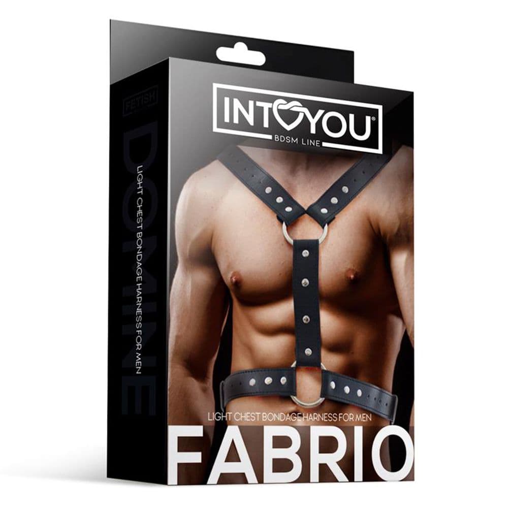IntoYou BDSM Line FABRIO – Accessorio BDSM in Pelle Sintetica PETTORALE bondage in prodotto Erosdom - Palmi, commercioVirtuoso.it