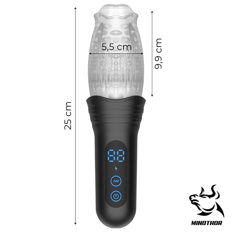 MINOTHOR masturbatore maschile per lui l’uomo rotante 2 motori con spinta e rotazione in silicone ricaricabile USB in Massaggiatori elettrici manuali Kondorama - Martinsicuro, commercioVirtuoso.it