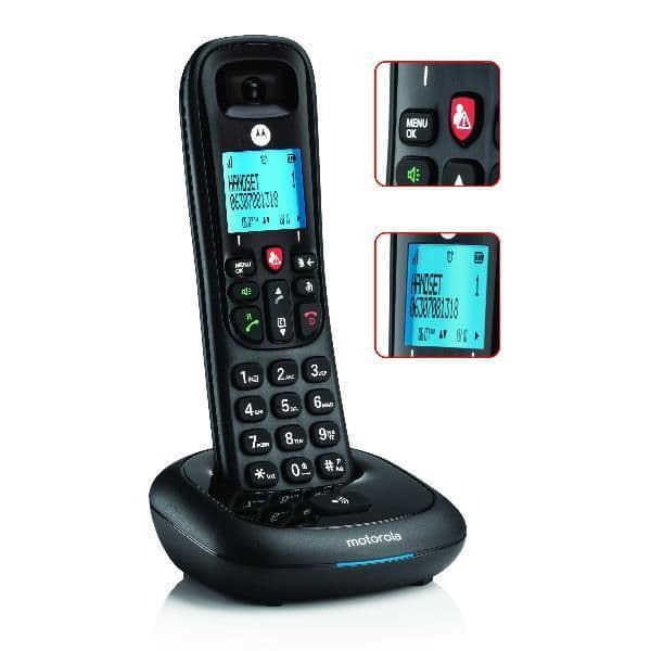 Motorola cd4001 telefono dect identificatore di chiamata nero - 107CD4001 in Telefoni analogici eWeki - Napoli, commercioVirtuoso.it