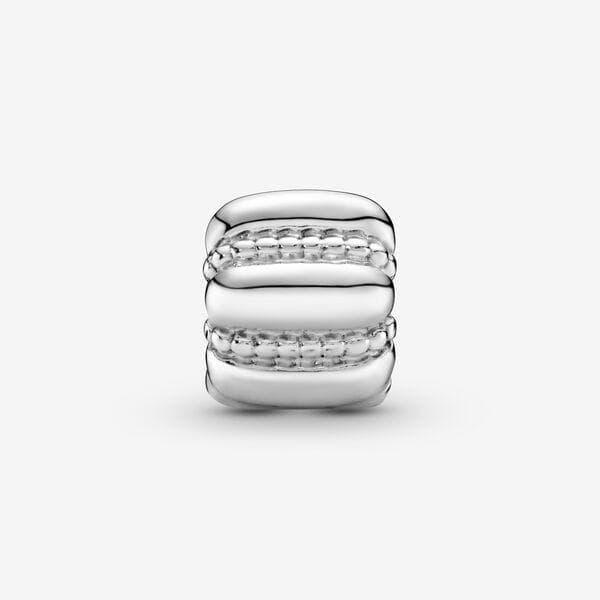 Pandora Clip a barilotto ricamato in Bead Charm Alba Gioielli - Casoria, commercioVirtuoso.it