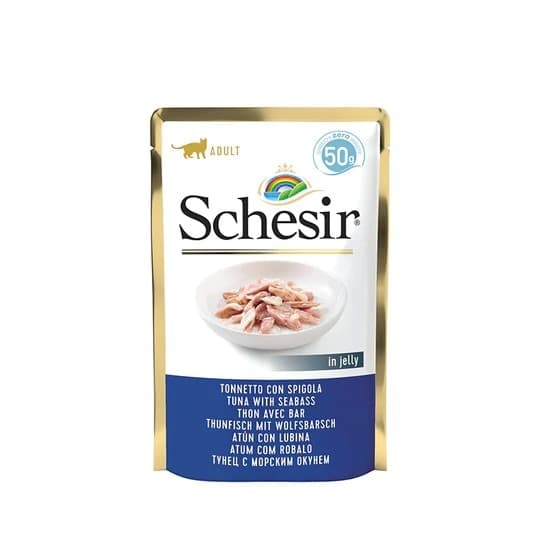 Schesir Jelly Tonnetto con Spigola Bustina per Gatti Adulti in Umido 101 Market - Poggibonsi, commercioVirtuoso.it