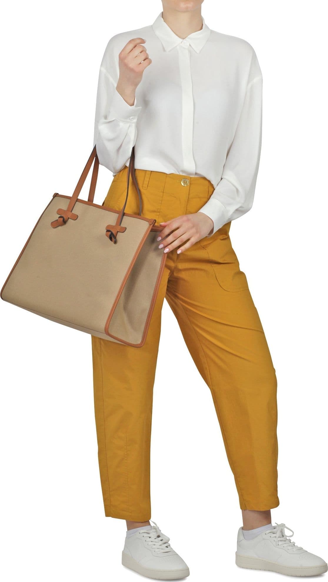 ALESSIA SANTI Alessia Santi - Pantalone - 450143 - Ocra da donna in Pantaloni Drestige - Casamassima, commercioVirtuoso.it