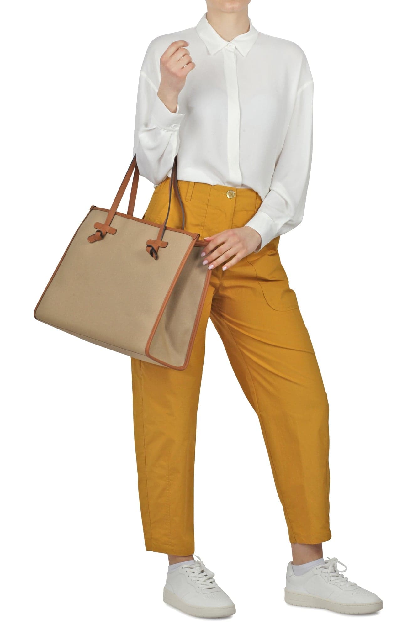 ALESSIA SANTI Alessia Santi - Pantalone - 450143 - Ocra da donna in Pantaloni Drestige - Casamassima, commercioVirtuoso.it