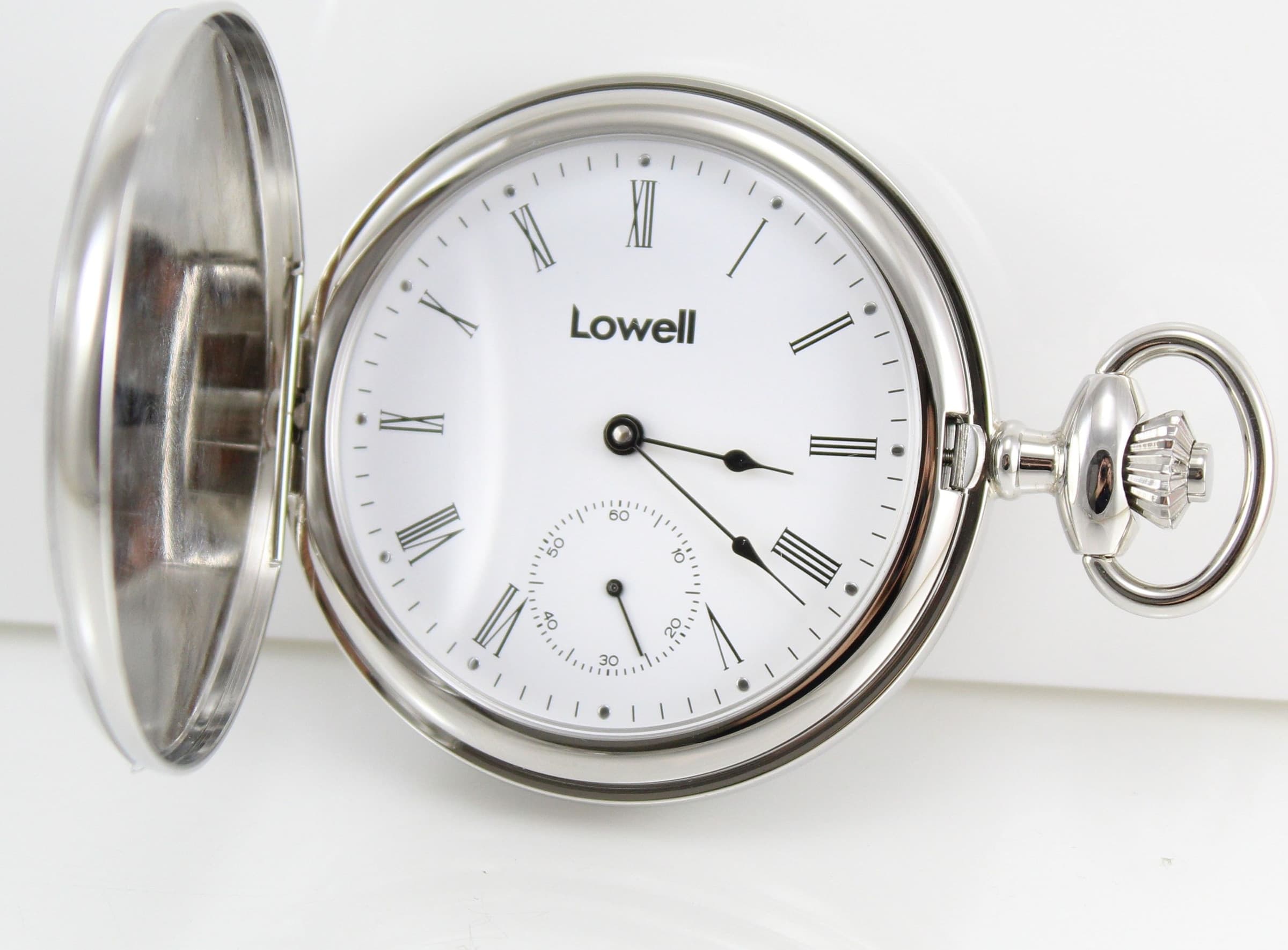 Orologio da tasca carica manuale Lowell con treno Parsifal in Orologi da tasca Gioielleria Saba - Dolianova, commercioVirtuoso.it