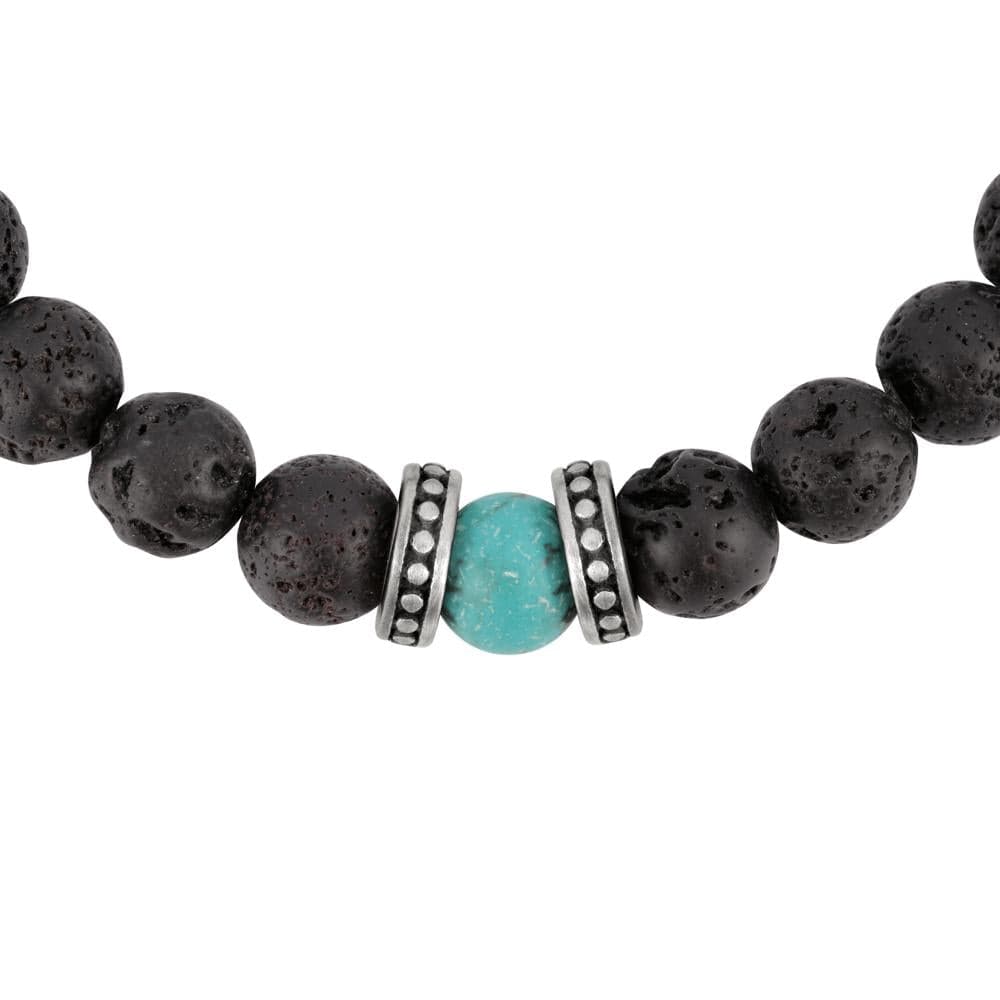 Bracciale SECTOR uomo Rude turquoise e lavic stone in Bracciali Web Time Orologi - Milano, commercioVirtuoso.it