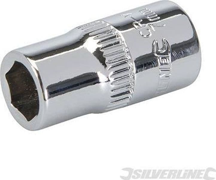 Chiave inserto a bussola metrico esagonale 1/4" Silverline meccanica Silverline