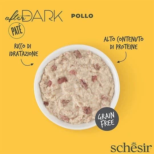 Schesir After Dark Pollo Scatoletta per Gatti Adulti 80gr in Secco 101 Market - Poggibonsi, commercioVirtuoso.it