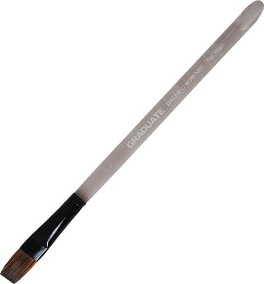 Pennello pelo pony piatto quadrato Graduate n.1 manico corto Daler Rowney
