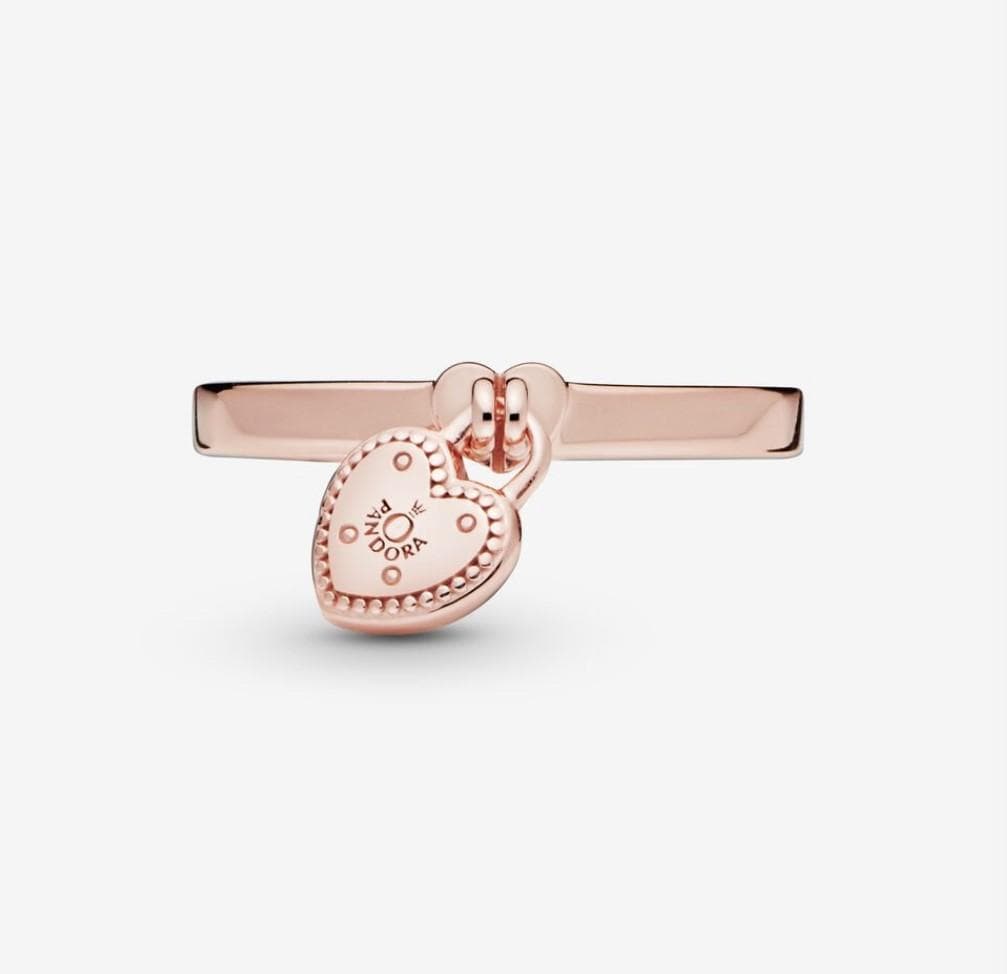 Pandora anello con lucchetto a forma di cuore rosè in Anelli Alba Gioielli - Casoria, commercioVirtuoso.it