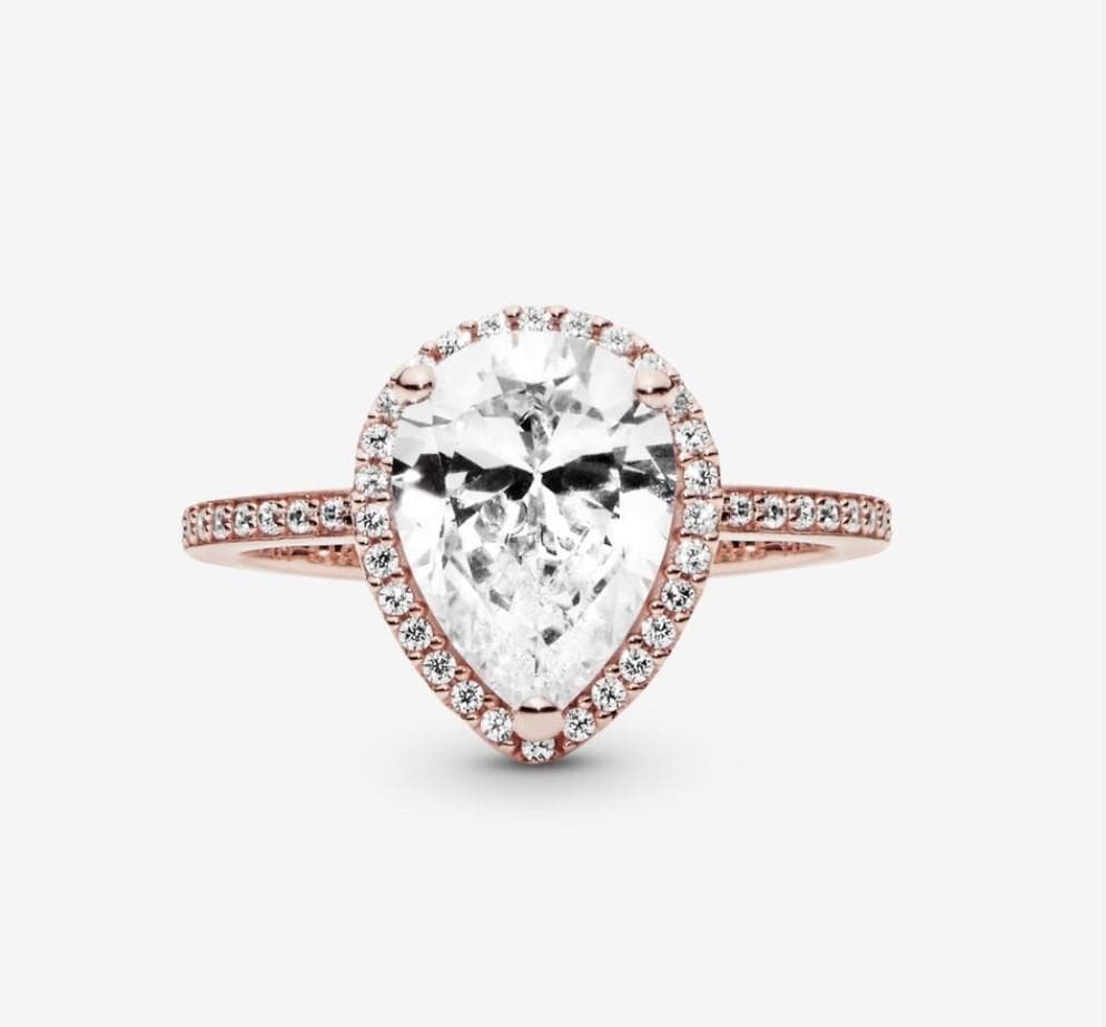 Pandora Anello Punto Luce a goccia scintillante rosè in Anelli Alba Gioielli - Casoria, commercioVirtuoso.it