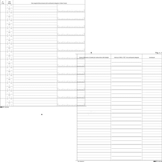 Registro cronologico conferimento/revoca deleghe 31X24,5 14 Pag. E2149 Edipro