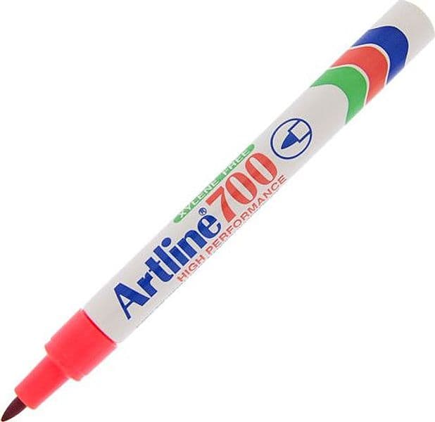 Marcatore Artline A 700 Permanente Punta Tonda 0,7Mm Rosso