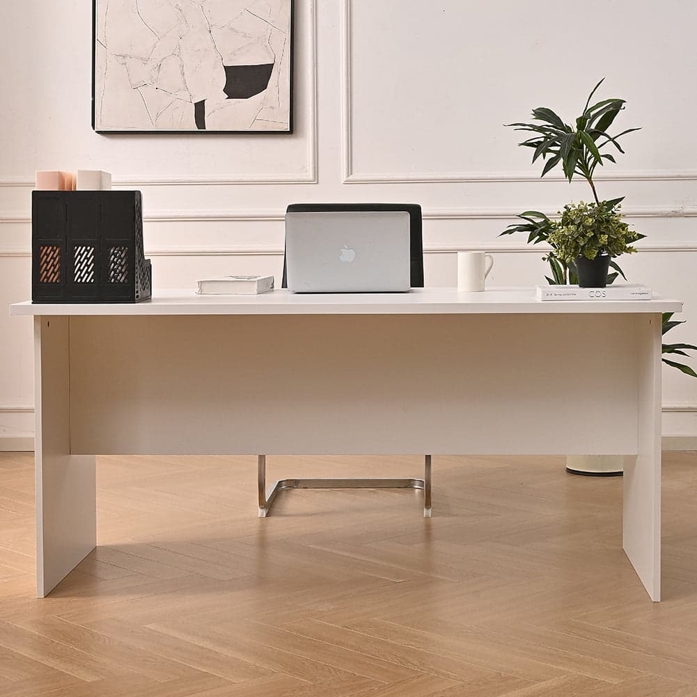 Scrivania per Ufficio in Legno Bianco Postazione Lavoro Studio 180x80 H74cm in Scrivanie Danyx - Casoria, commercioVirtuoso.it