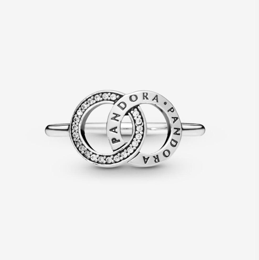 Pandora anello scintillante con cerchi intrecciati e logo Pandora in Anelli Alba Gioielli - Casoria, commercioVirtuoso.it