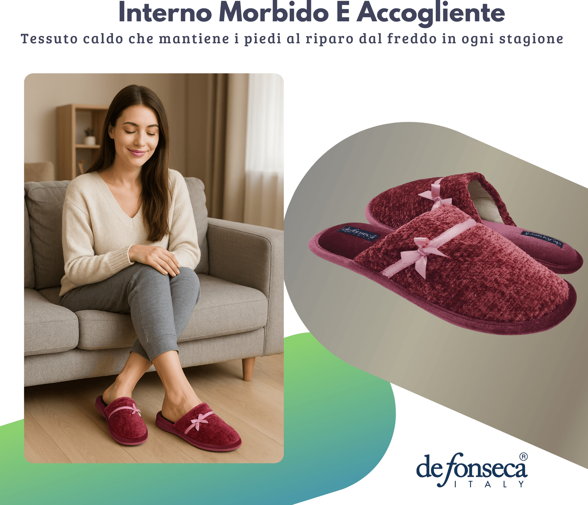 de fonseca Calde Ciabatte Uomo Donna, Pantofole Invernali Chiuse da Casa, Lavabili e per Ospiti in Ciabatte moda Primo Calzature - Venezia, commercioVirtuoso.it