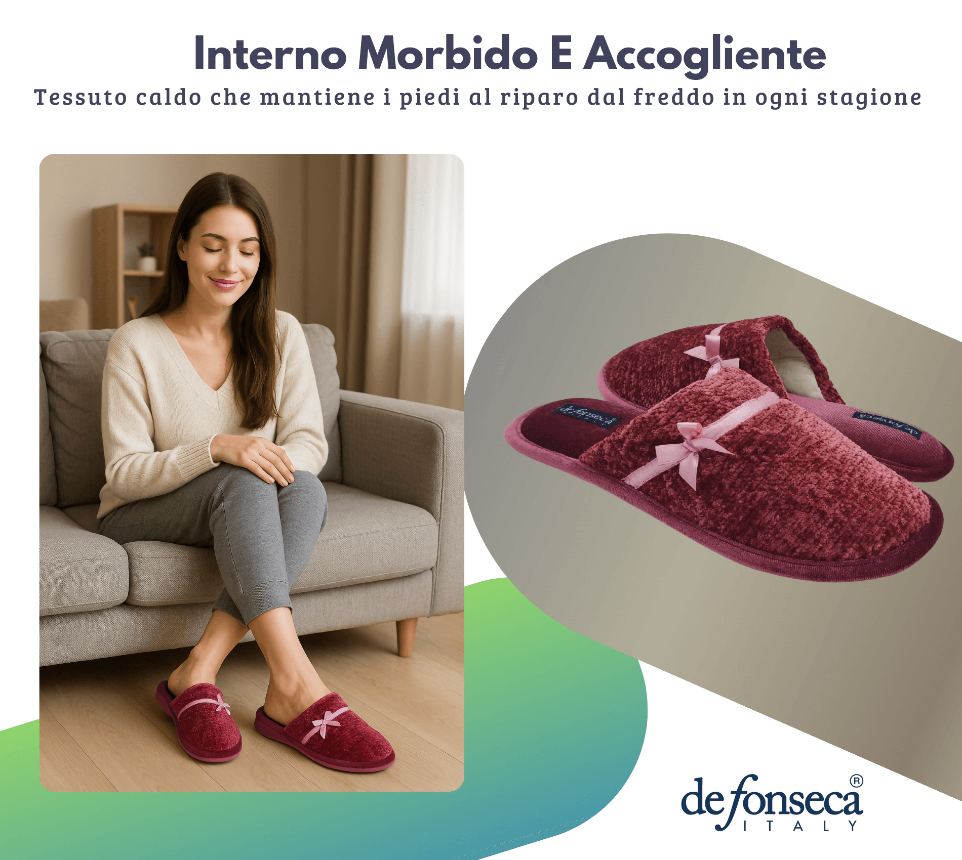 de fonseca Calde Ciabatte Uomo Donna, Pantofole Invernali Chiuse da Casa, Lavabili e per Ospiti in Ciabatte moda Primo Calzature - Venezia, commercioVirtuoso.it