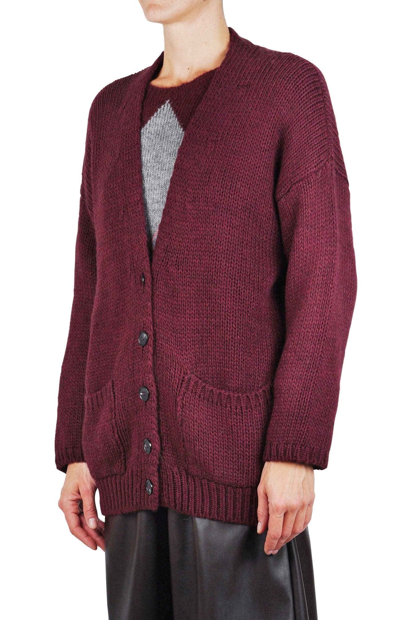 LA FEMME BLANCHE La Femme Blanche - Cardigan - 461455 - Prugna da donna in Cardigan Drestige - Casamassima, commercioVirtuoso.it
