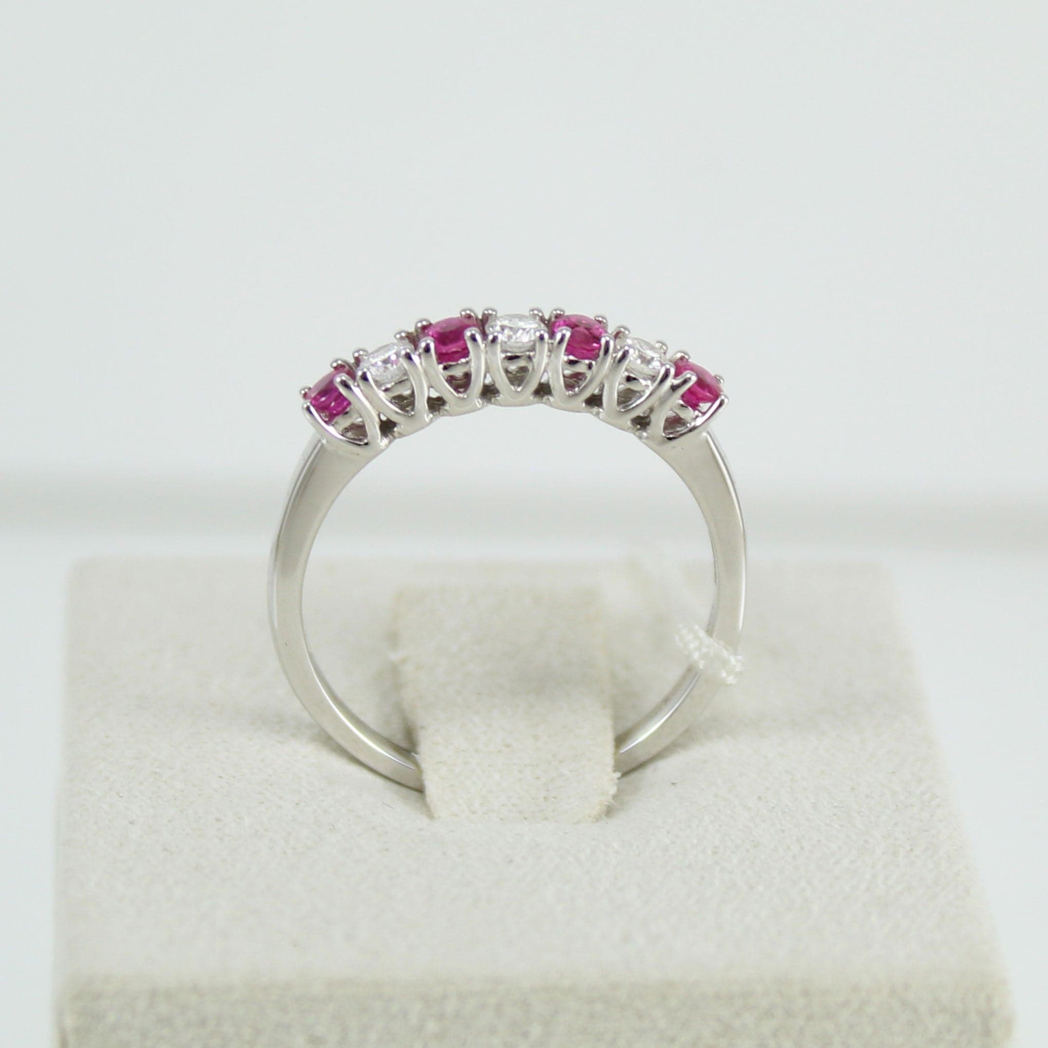 Anello donna riviera 7 pietre Mirco Visconti oro rubini e diamanti in Anelli Gioielleria Saba - Dolianova, commercioVirtuoso.it