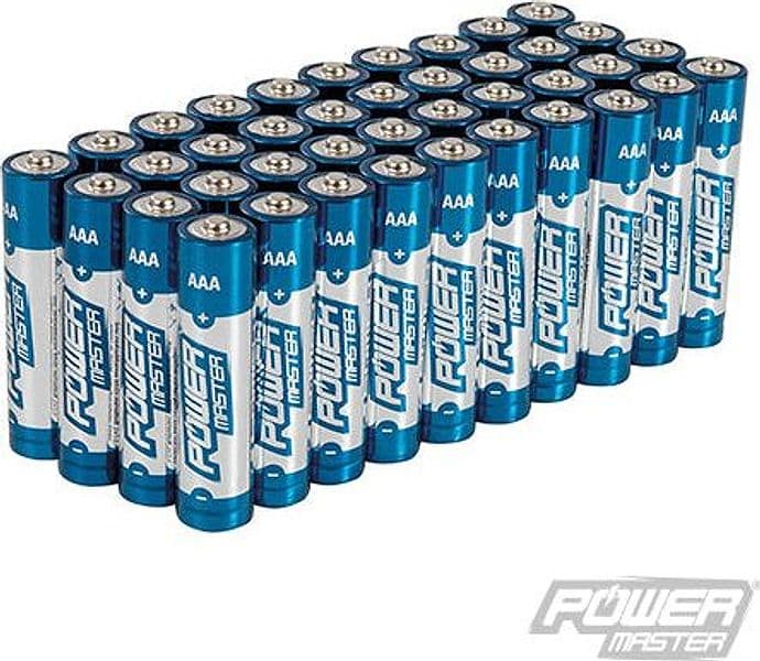Batterie alcaline AA super e AAA super LR03 40 pezzi power master Power Master