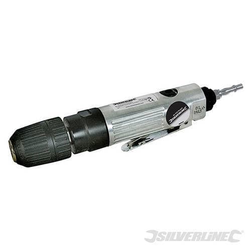 Trapano pneumatico diritto 10mm Silverline in acciaio 10mm 25000 giri min.