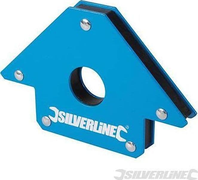 Magnete di Saldatura Squadra Magnetica da 100 mm Silverline 45° 90° 135°