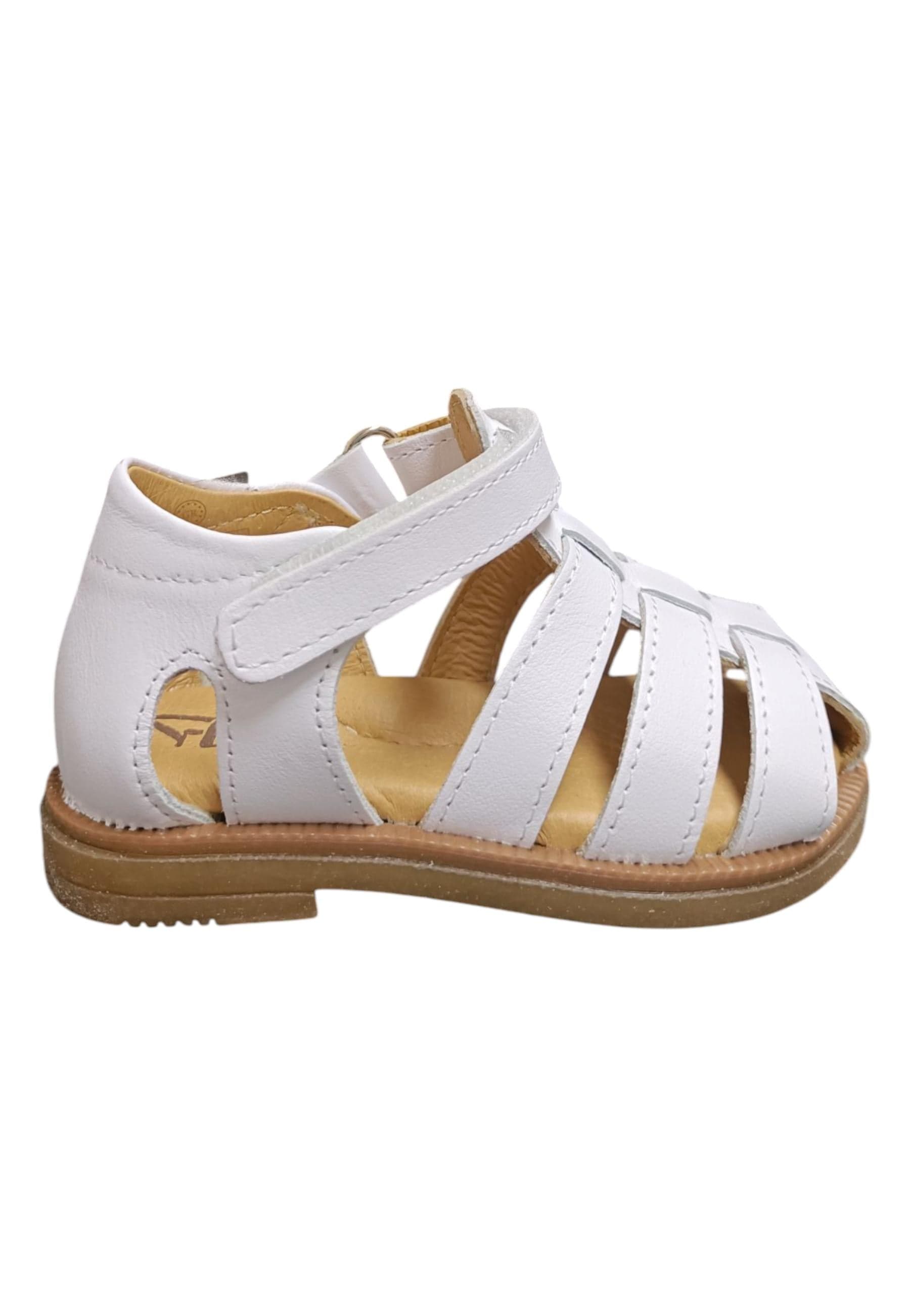 Scarpe occhi di bue-semiaperto Bambini platis open classic  bianco velcro - 6