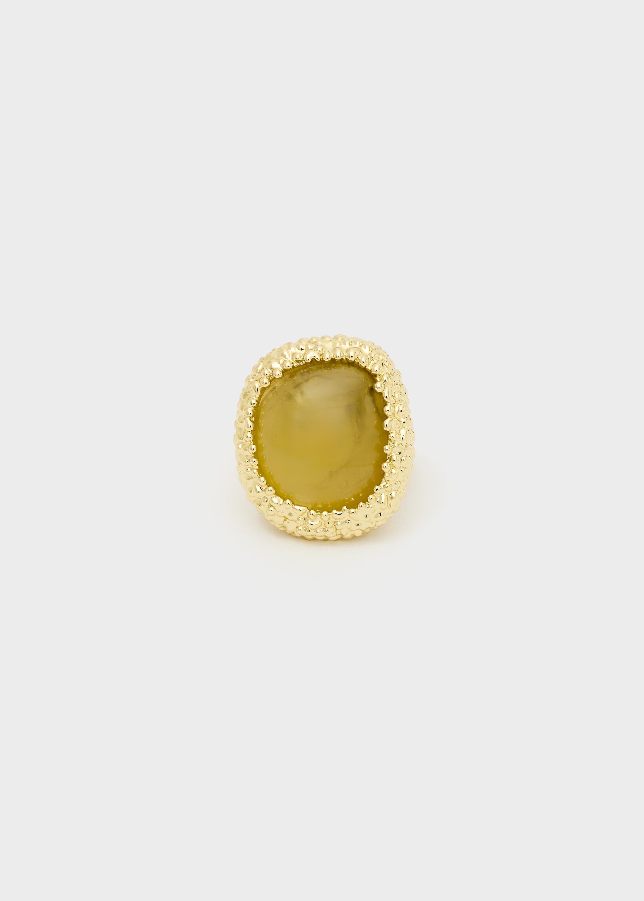 Anello antic big in resinaverde e oro in Cinture Kanal 32 - Santa Maria di Licodia, commercioVirtuoso.it
