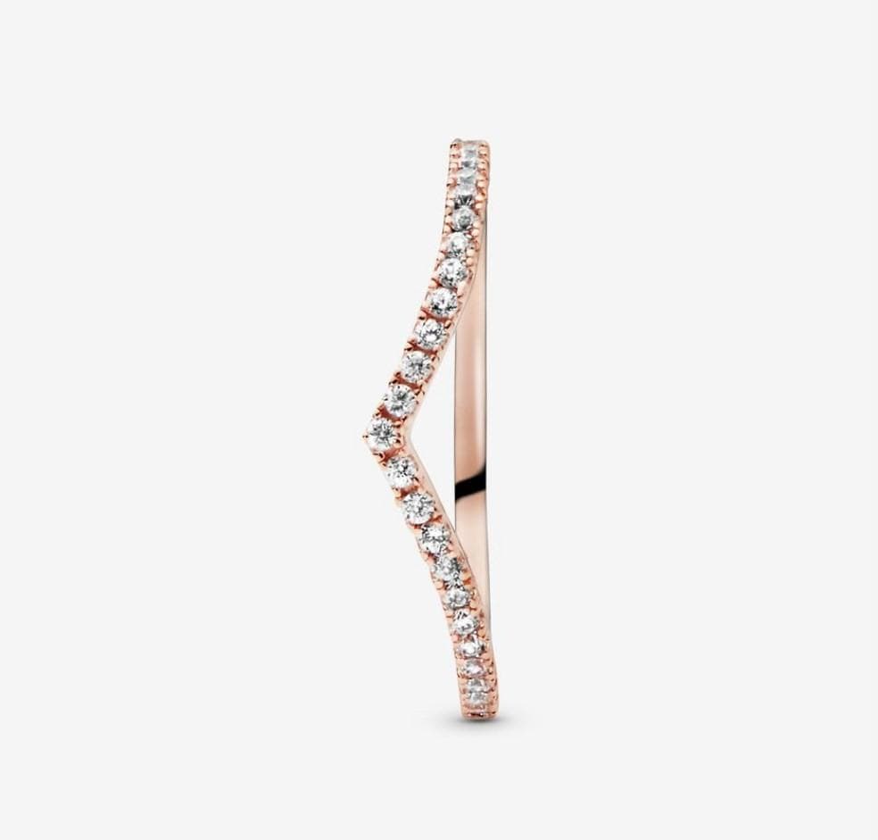 Pandora anello a V scintillante rosè in Anelli Alba Gioielli - Casoria, commercioVirtuoso.it