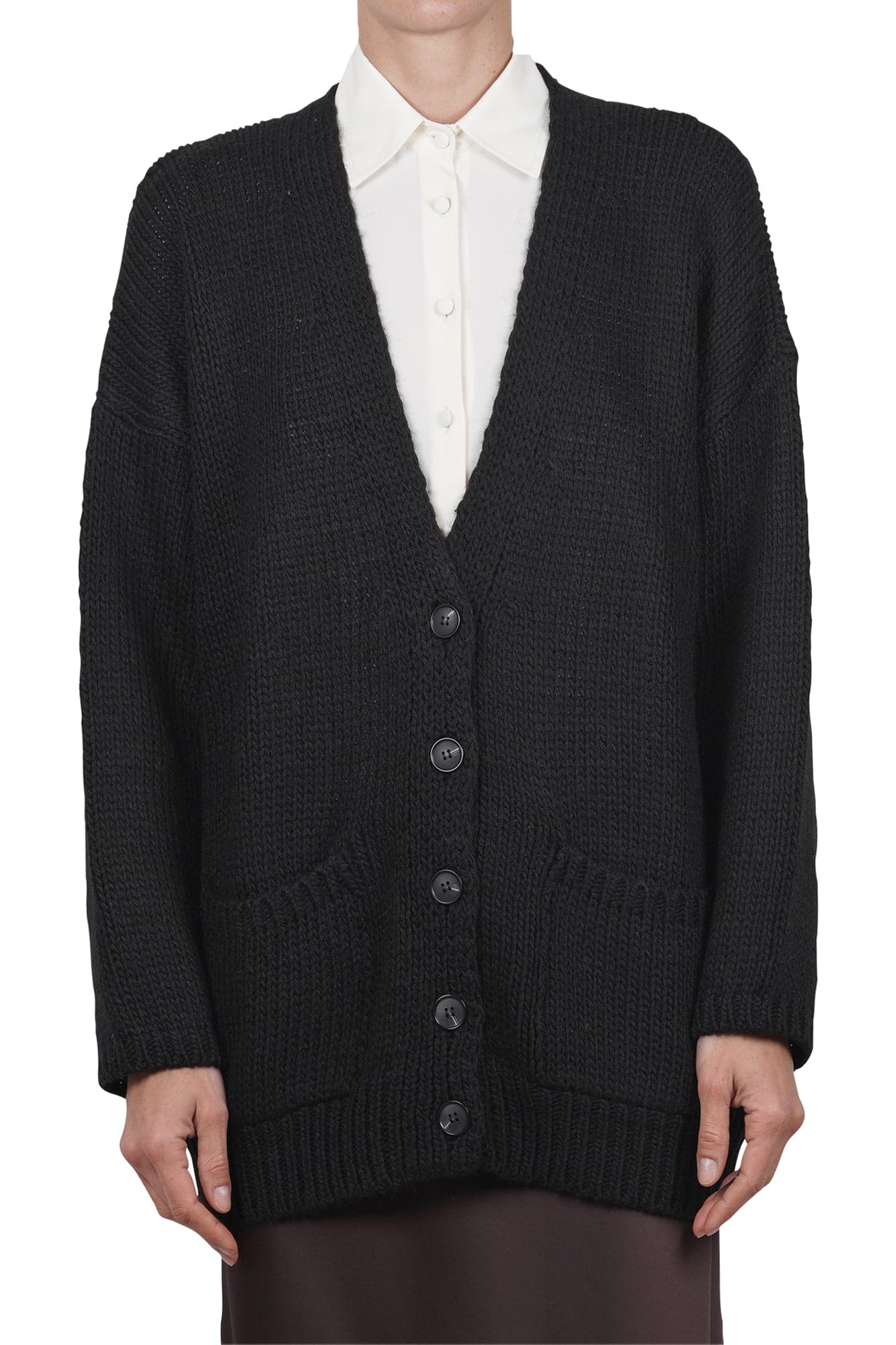 LA FEMME BLANCHE La Femme Blanche - Maglia - 461455 - Nero da donna in Bluse e camicie Drestige - Casamassima, commercioVirtuoso.it