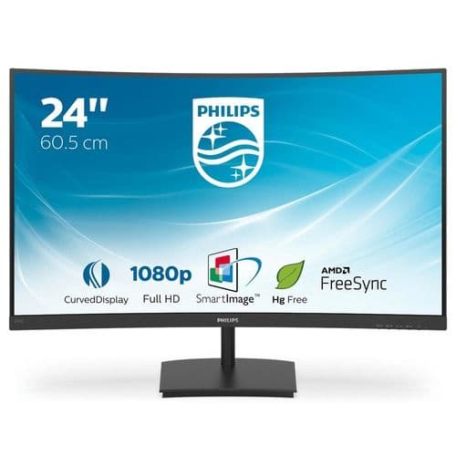 Philips e line 241e1sc/00 led display 59,9 cm (23.6\") 1920 x 1080 pixel full hd nero