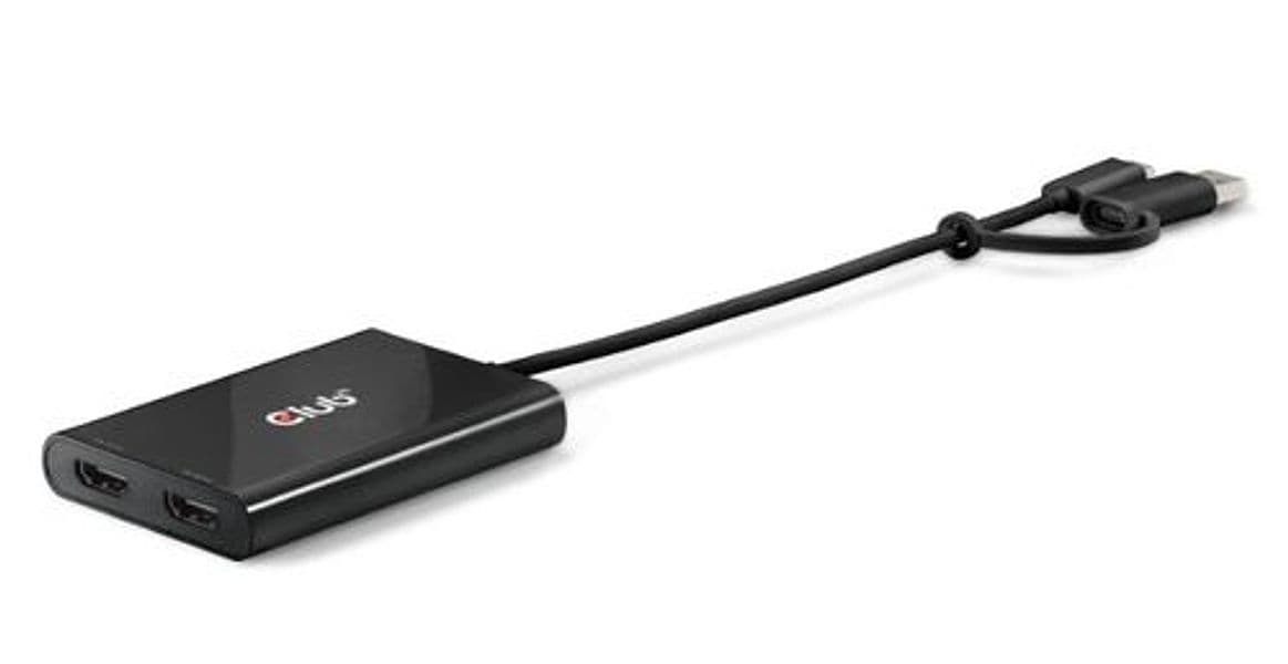 Club3d csv-1475 ripartitore video usb tipo-c 2x hdmi