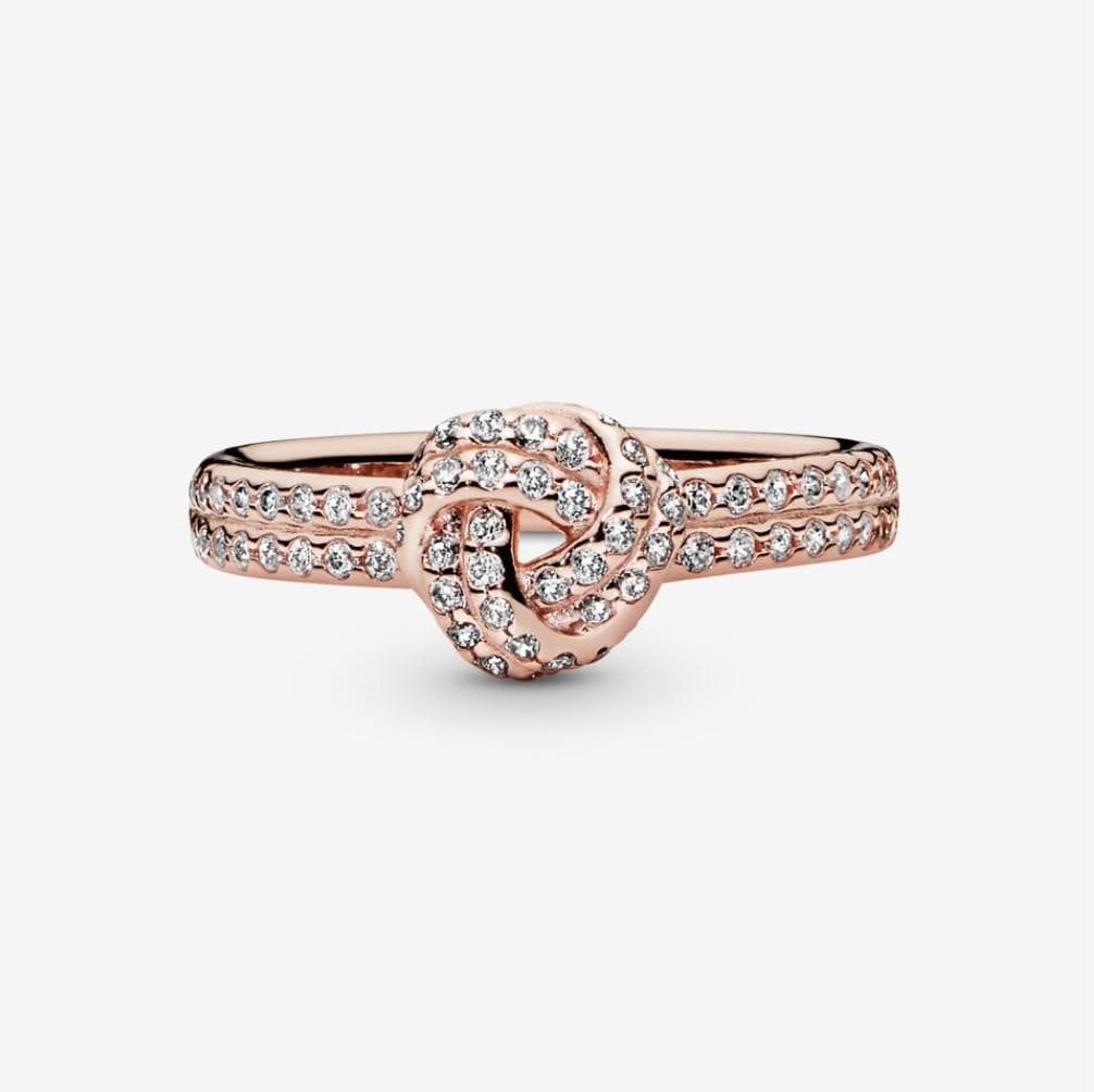 Pandora anello nodo scintillante rosè in Anelli Alba Gioielli - Casoria, commercioVirtuoso.it