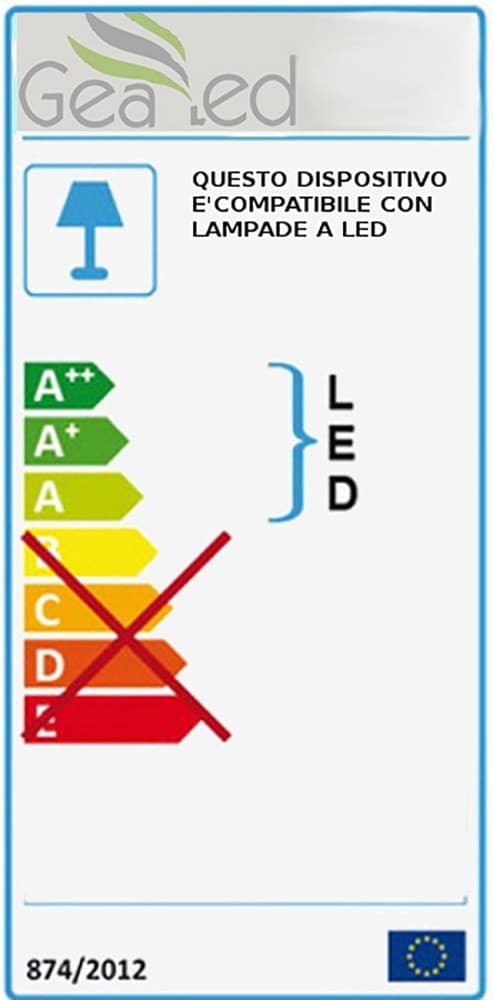 Applique alluminio Gea Led SHIN B GES914 GU10 LED IP44 lampada parete biemissione moderno in Applique Lampadari Bartalini - Colle di Val d’Elsa, commercioVirtuoso.it