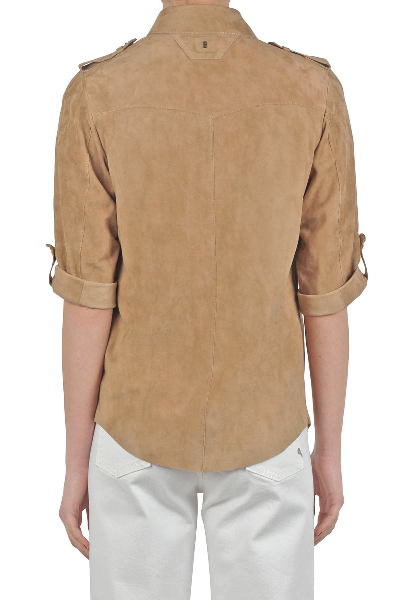 SALVATORE SANTORO Salvatore Santoro - Giubbotto di pelle - 430403 - Beige da donna in Giacche Drestige - Casamassima, commercioVirtuoso.it