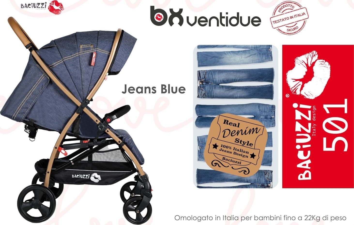 Passeggino Superleggero Baciuzzi BX 22 - Vari Colori - 8