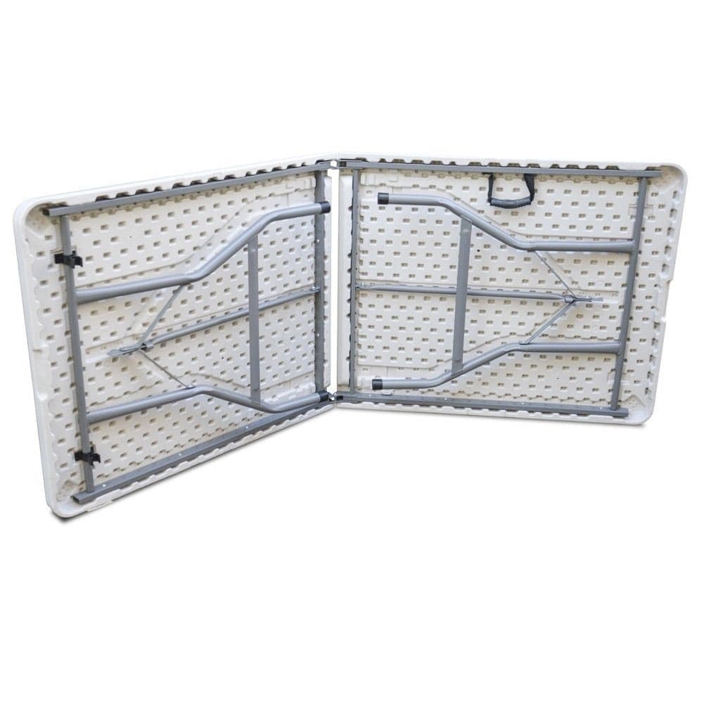 Tavolo Pieghevole in Resina HDPE 183x76 H74cm Richiudibile Salvaspazio Bianco in Tavoli da picnic Danyx - Casoria, commercioVirtuoso.it