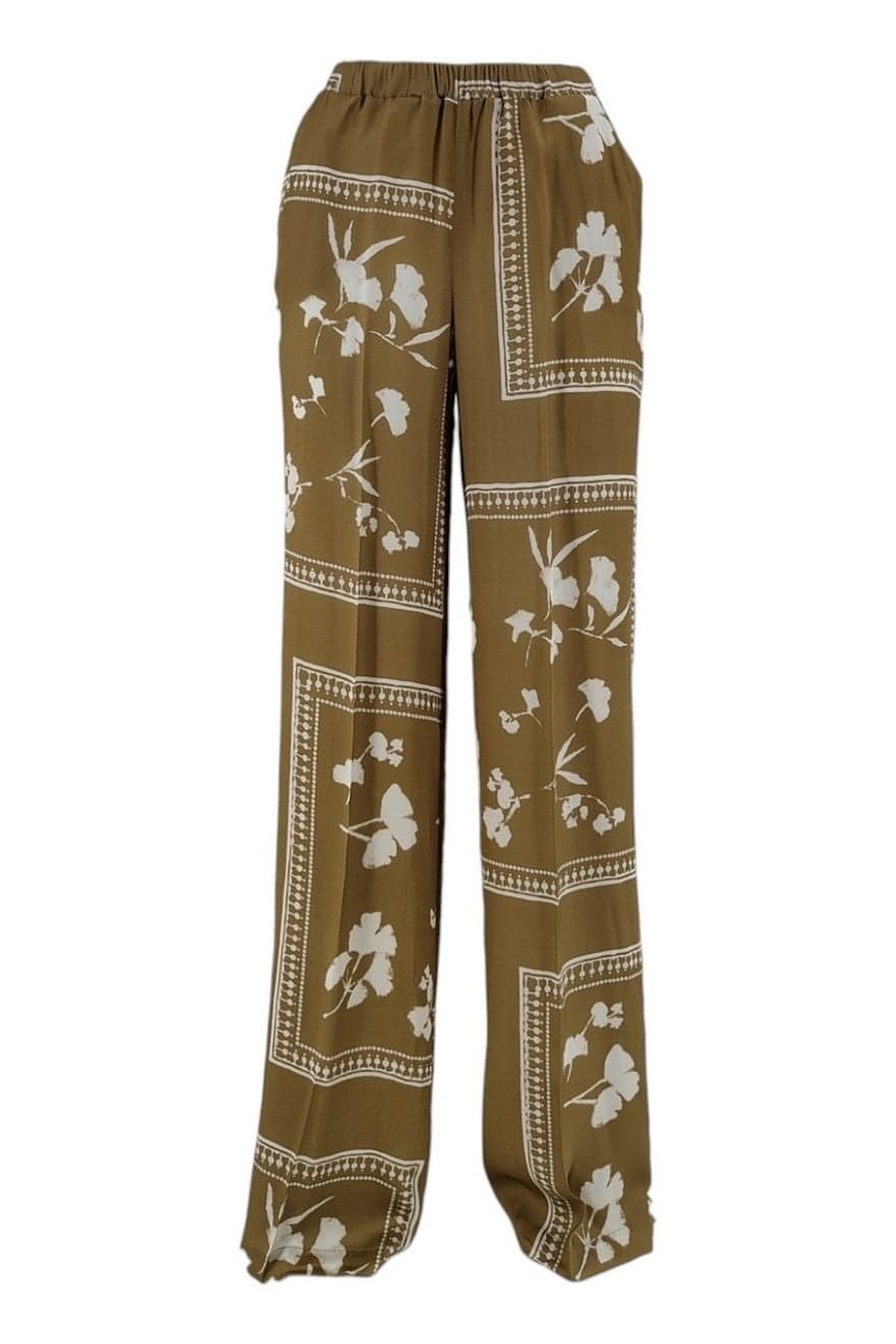 1-ONE Pantaloni Cammello/avorio da donna in Pantaloni Drestige - Casamassima, commercioVirtuoso.it