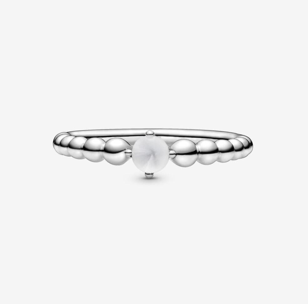 Pandora anello bianco latte decorato con sfere in Anelli Alba Gioielli - Casoria, commercioVirtuoso.it