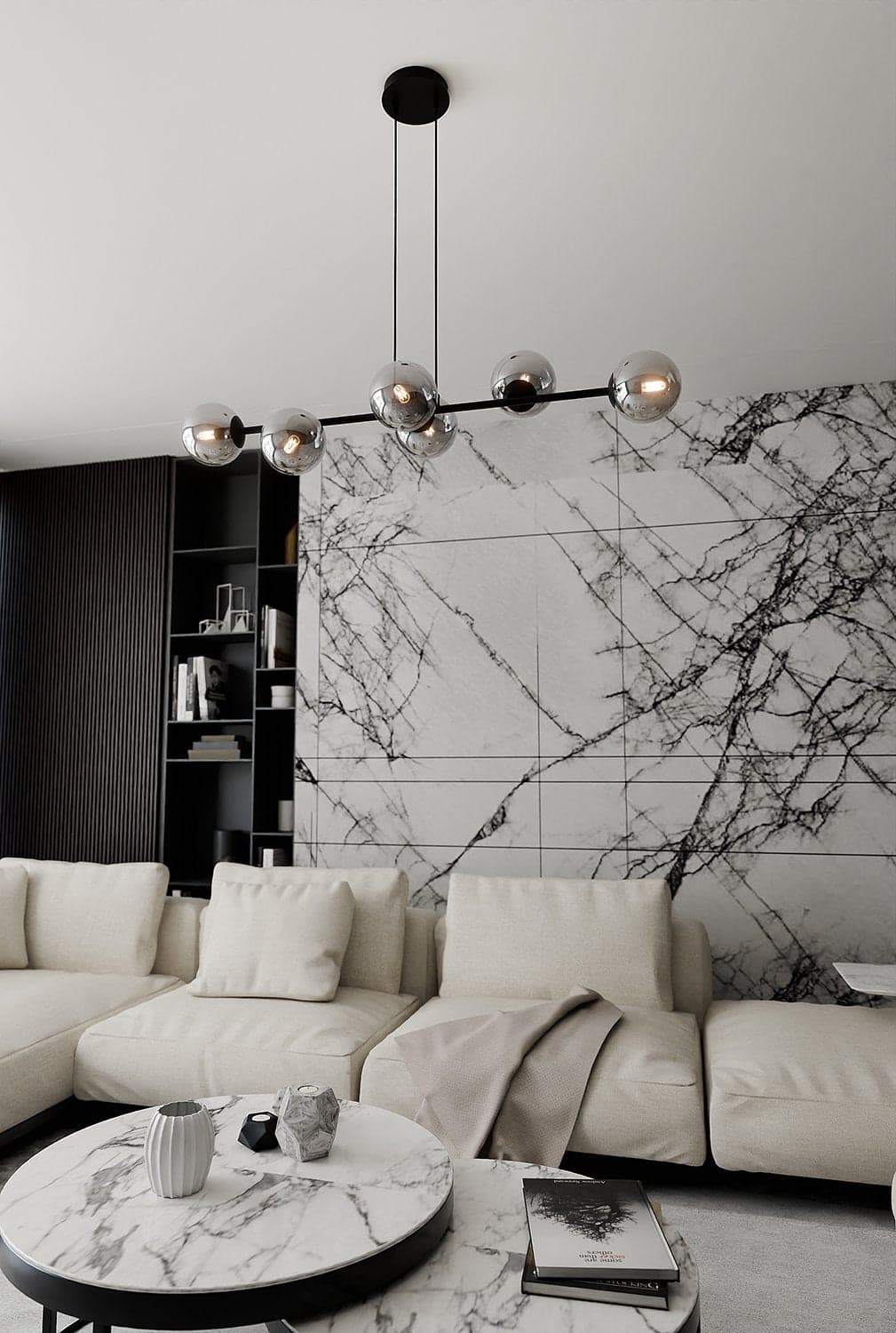 Lampadario Contemporaneo 6 Luci Rossi In Acciaio Nero E Sfere In Vetro Fumè in Lampade a sospensione LuceArt - Montecorvino Pugliano, commercioVirtuoso.it