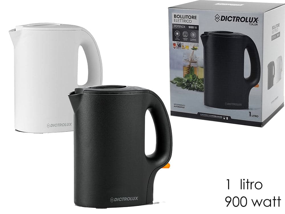 Bollitore con Filo 1 Litro 900W 2 Assortimenti