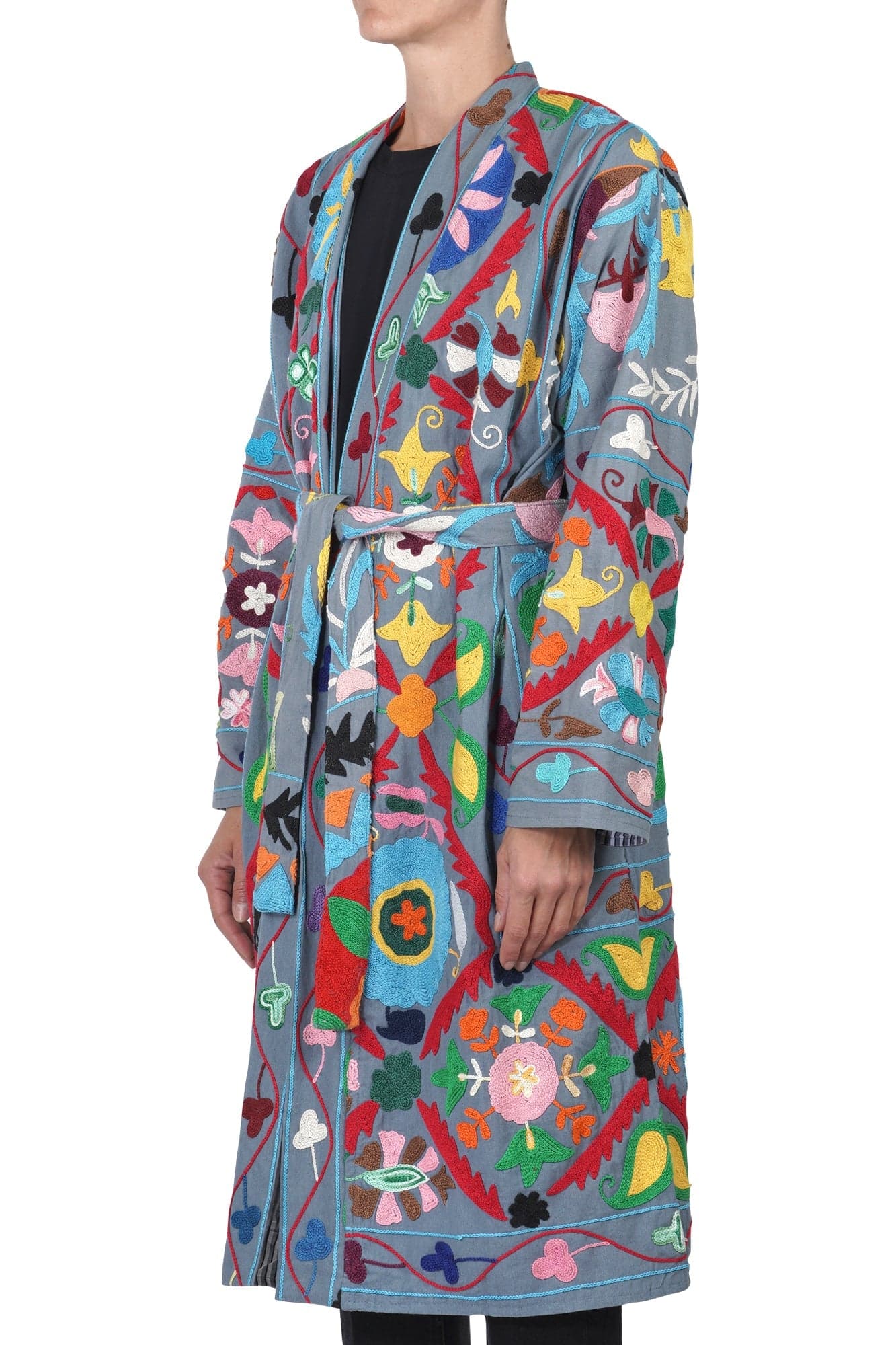 LA FEMME BLANCHE La Femme Blanche - Cappotto - 461417 - Fantasia Azzurro da donna in Cappotti Drestige - Casamassima, commercioVirtuoso.it